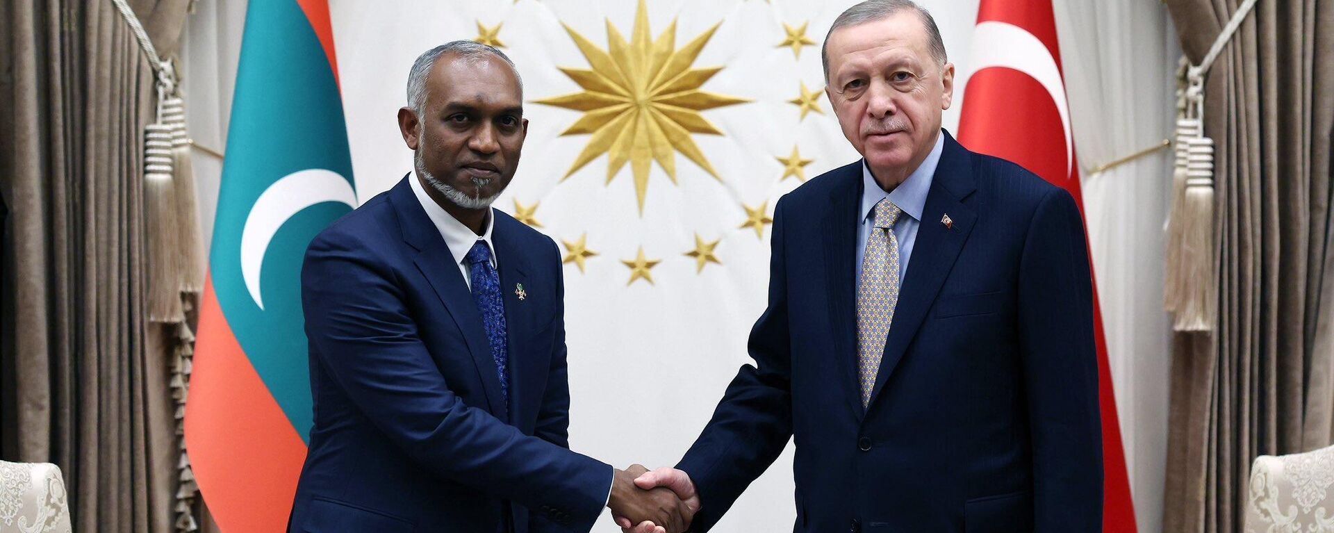 Mohamed Muizzu, the newly elected President of Maldives, meets with Turkey President Erdogan - Sputnik भारत, 1920, 28.11.2023