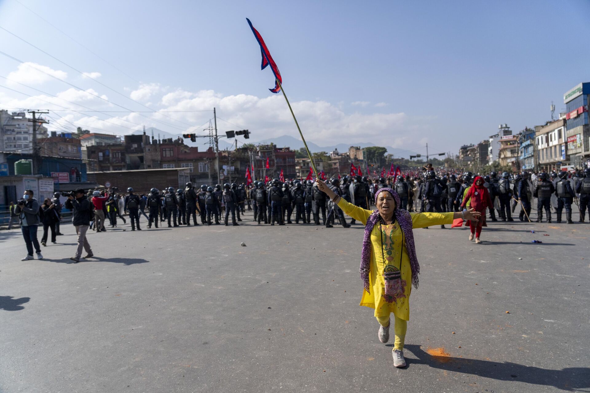 Protesters in Nepal  - Sputnik India, 1920, 28.11.2023