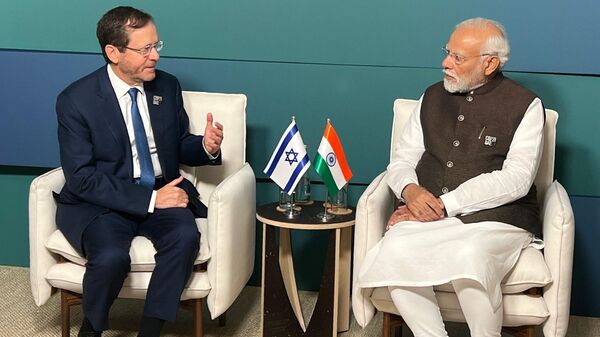 Indian Prime Minister Narendra Modi met Israeli President Issac Herzog on the sidelines of the World Climate Action Summit at the ongoing United Nations (UN) Climate Change Conference (COP28) in Dubai on 1 December. - Sputnik India