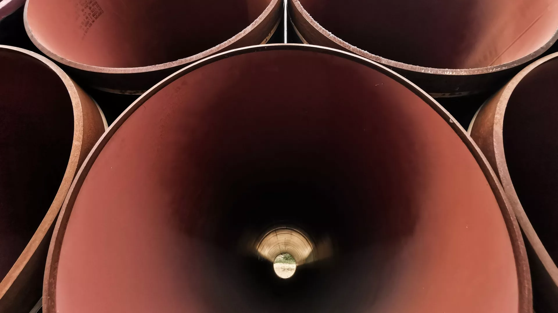 A picture shows a land connection point of the Nord stream-2 gas pipeline in Lubmin, Germany