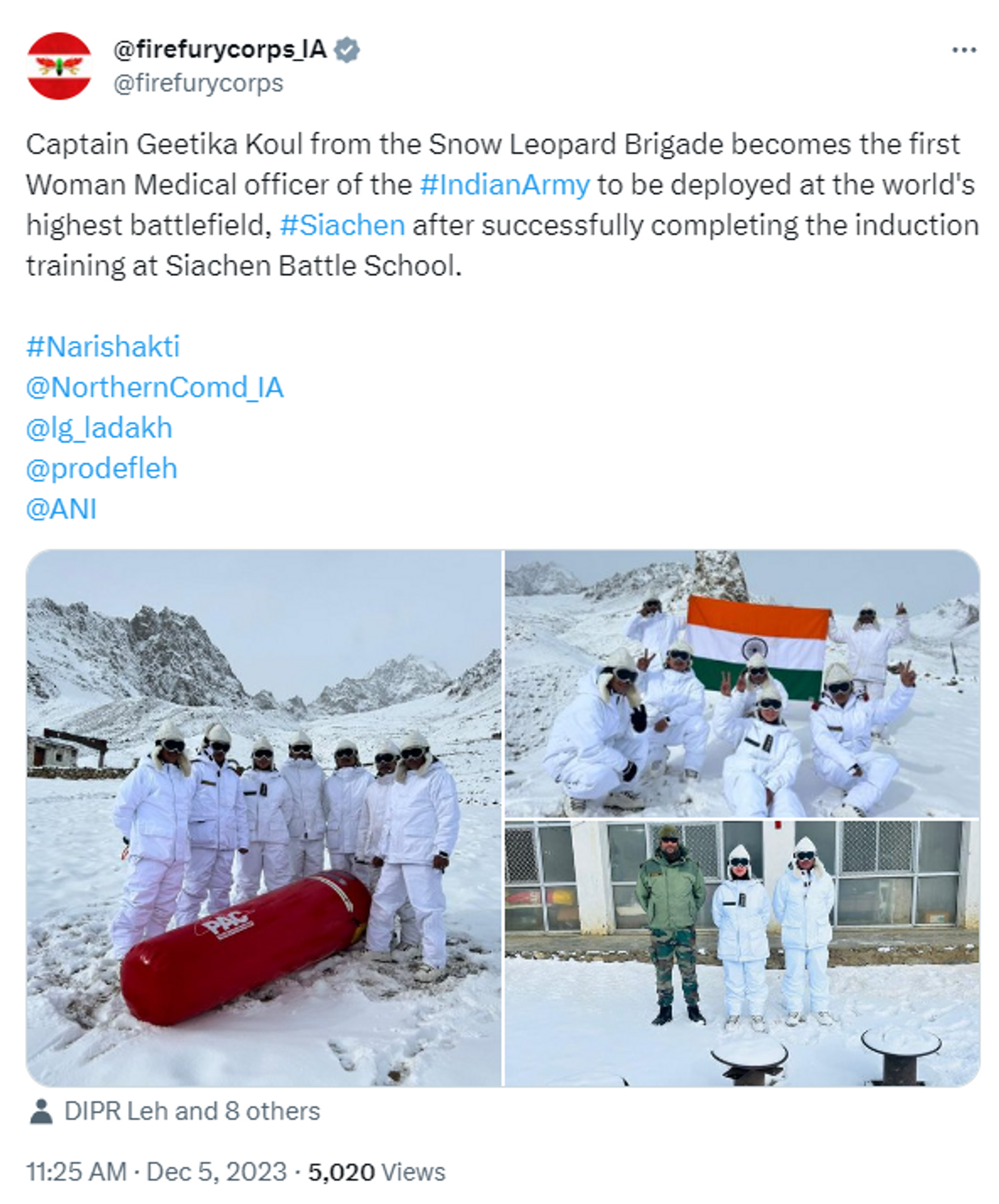 India's First Female Medical Officer Deployed at Highest Battlefield Siachen - Sputnik India, 1920, 05.12.2023