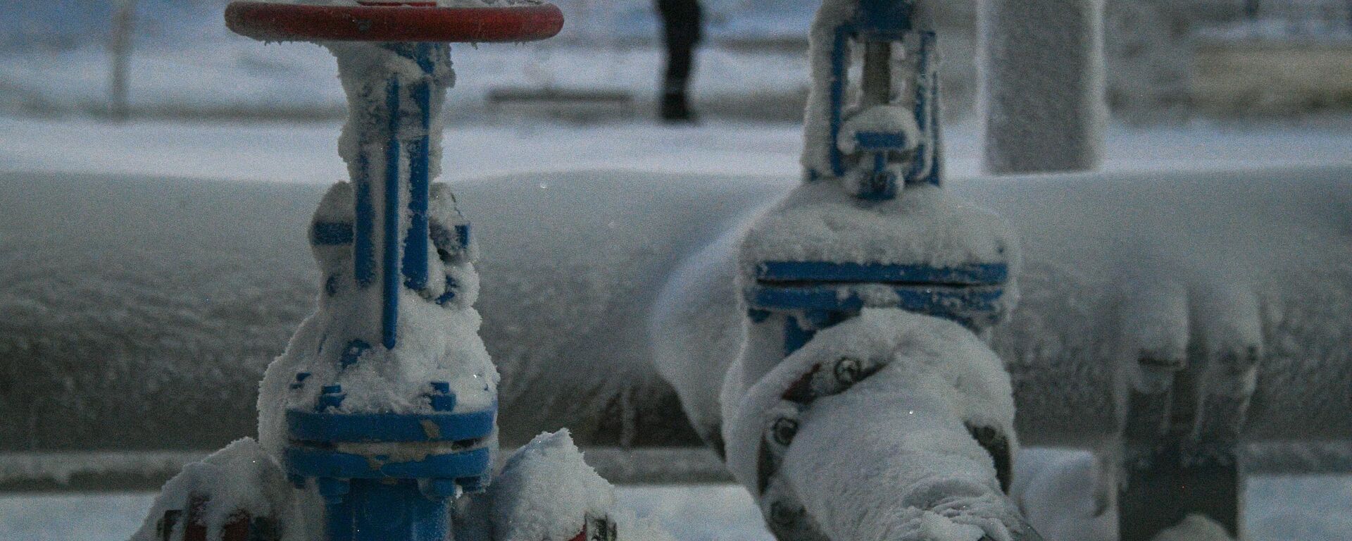 Valves and pipes are pictured at the Salmanovskoye (Utrenneye) oil and gas condensate field (OGCF) which will provide resources for the Arctic LNG 2 project owned by Russian gas producer Novatek on the Gydan Peninsula in the Yamalo-Nenets Autonomous Area, Russia. - Sputnik भारत, 1920, 06.12.2023