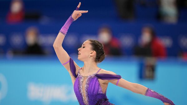 Russian skater Kamila Valieva performs her short program at the 2022 Olympic Games in Beijing - Sputnik India