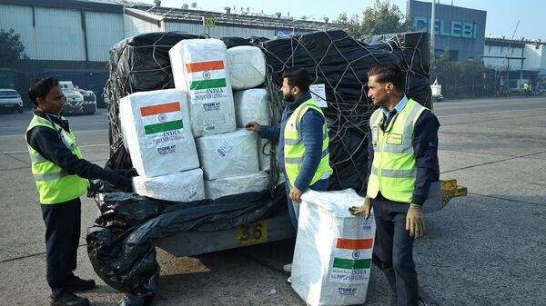 Indian humanitarian supply to New Guinea - Sputnik India