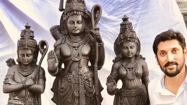 Arun Yogiraj, whose statue will be installed in the Ram temple in Ayodhya - Sputnik भारत