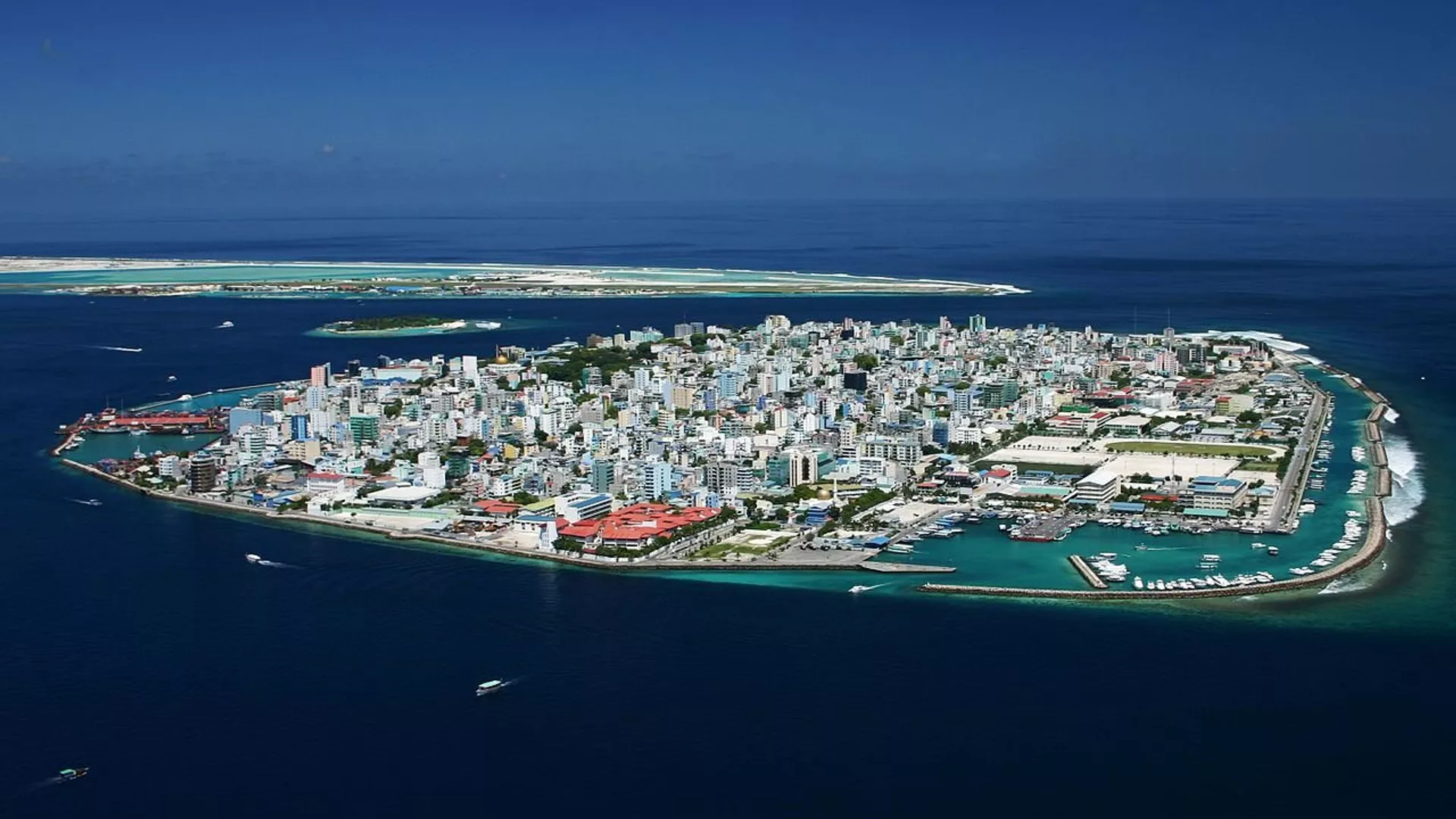  	  Male, the capital of Maldives