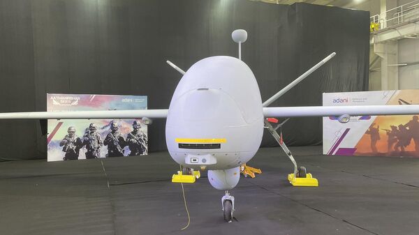 Indian Navy unveiled the country's Drishti 10 “Starliner” unmanned aerial vehicle (UAV).      - Sputnik India