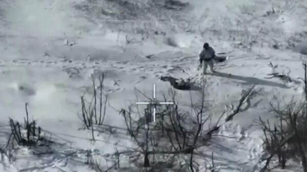 Russian soldier lures Ukrainian kamikaze drone and dodges it   - Sputnik भारत