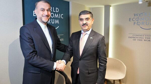 Pakistan's caretaker PM met Iran's FM Hossein Amir-Abdollahian on the sidelines of WEF in Davos - Sputnik India