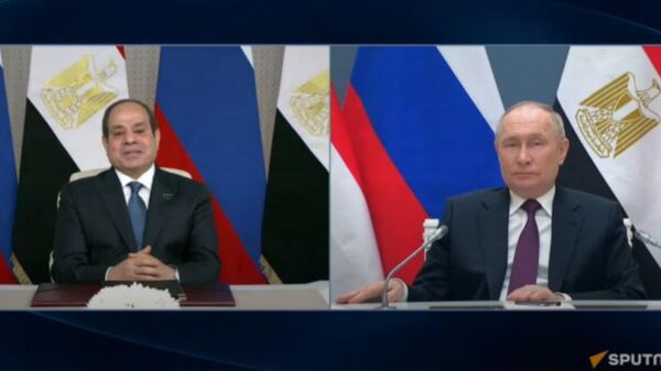 Russian President Vladimir Putin and Egyptian President Abdel Fattah Sisi launched the construction of the fourth power unit of the Dabaa nuclear power plant (NPP) in Egypt via videoconference. - Sputnik भारत