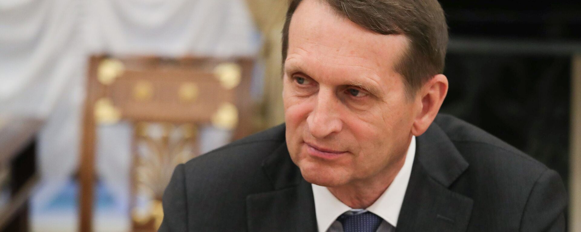 Russian Foreign Intelligence Service Director Sergey Naryshkin attends a meeting of Russian President Vladimir Putin with members of the Security Council at the Kremlin in Moscow, Russia - Sputnik भारत, 1920, 26.01.2024