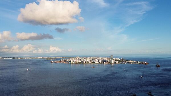 This aerial picture taken on November 15, 2023, shows the Maldivian capital Male. - Sputnik भारत