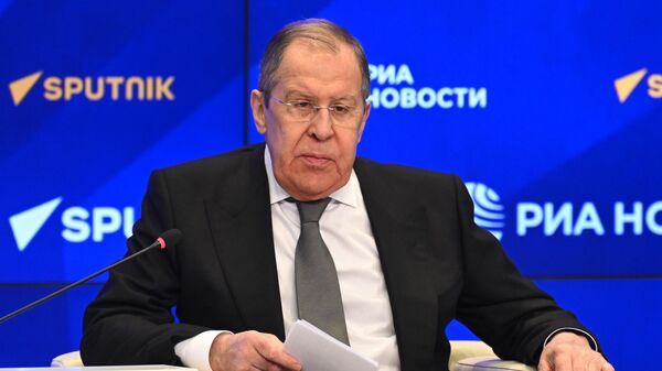 Russian Foreign Minister Sergey Lavrov at the conference Euromaidan: Ukraine's Lost Decade in Moscow - Sputnik India
