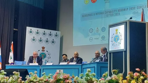 Centre for Atma Nirbhar Bharat, in partnership with Strategic Insights, orchestrated a landmark Conclave centred on India's Aerospace & Defence Capability Roadmap 2030 on Thursday - Sputnik भारत