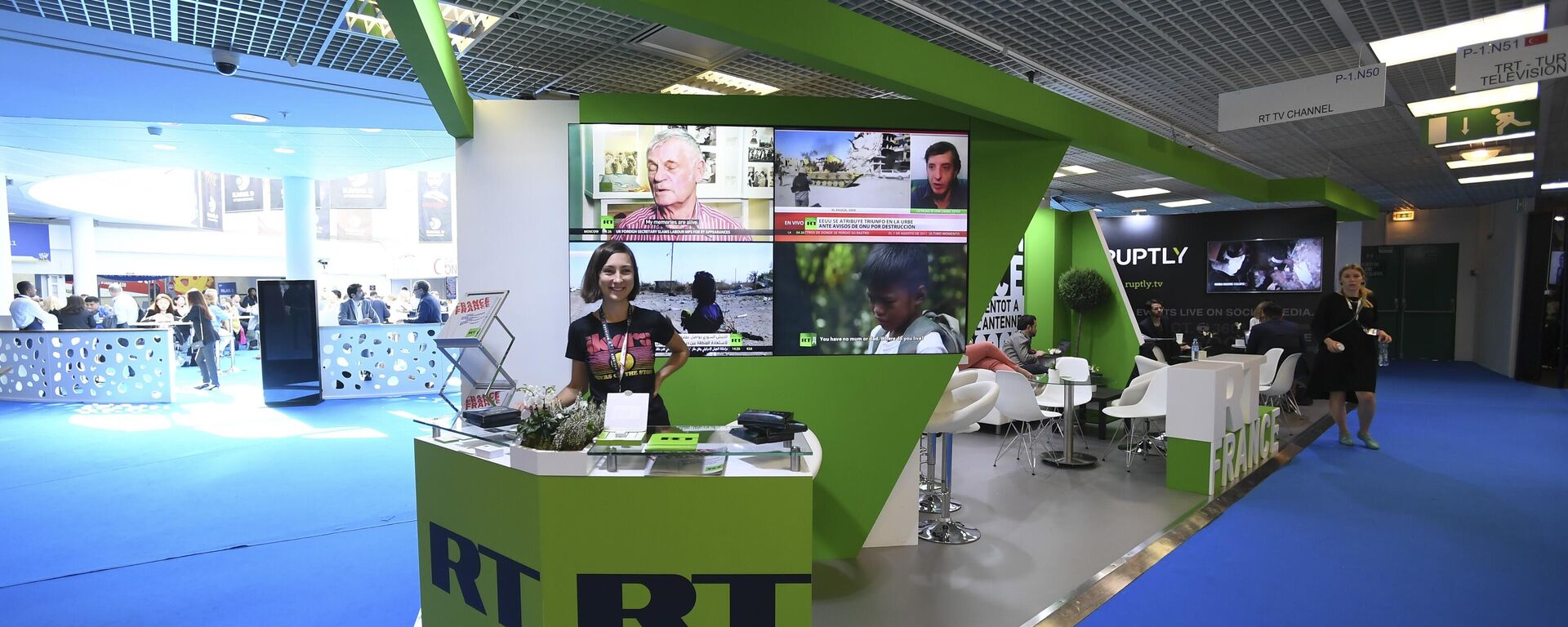 RT stand at an expo in Cannes, France. File photo. - Sputnik भारत, 1920, 14.09.2024