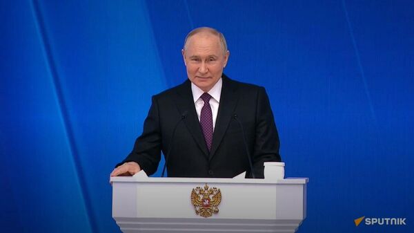 Russian President Vladimir Putin addresses the Federal Assembly. - Sputnik भारत