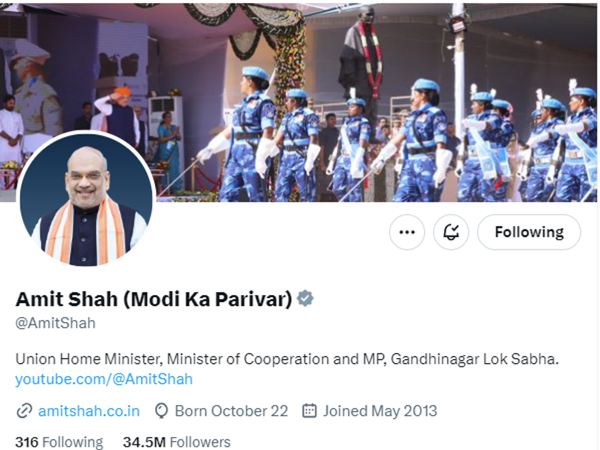 Federal Home Minister Amit Shah Updated His Social Media Bio with Modi Ka Parivar - Sputnik India, 1920, 04.03.2024