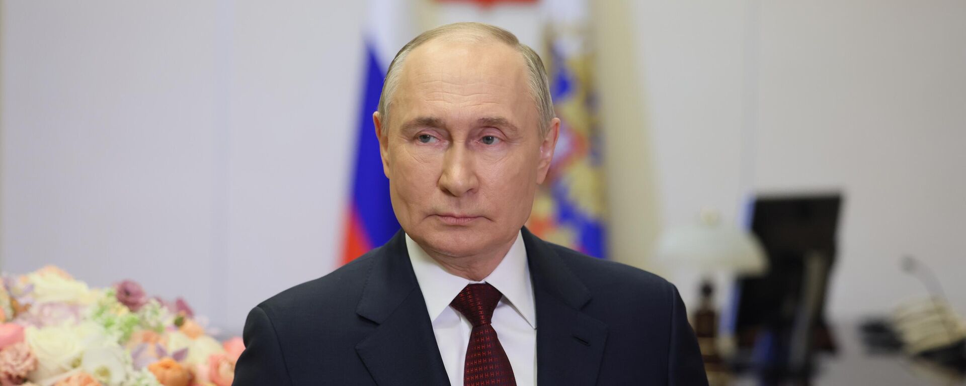 Russian President Vladimir Putin makes a video address to congratulate Russia's women on International Women's Day in Moscow, Russia - Sputnik India, 1920, 13.03.2024