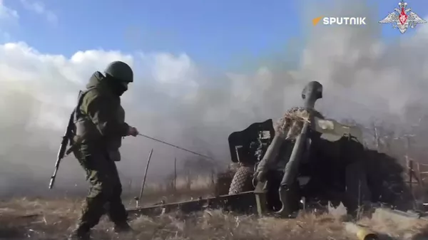 Russian Artillery in Combat Action  - Sputnik भारत