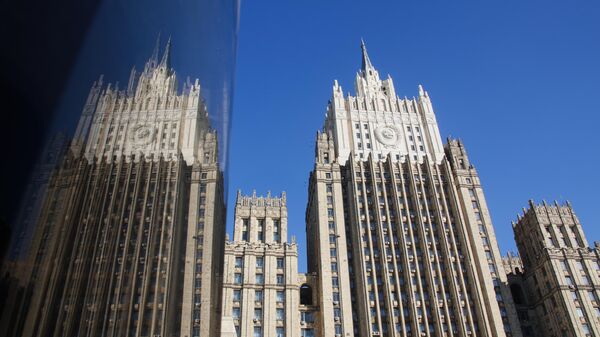 Building of the Ministry of Foreign Affairs of the Russian Federation is pictured in central Moscow, Russia - Sputnik भारत