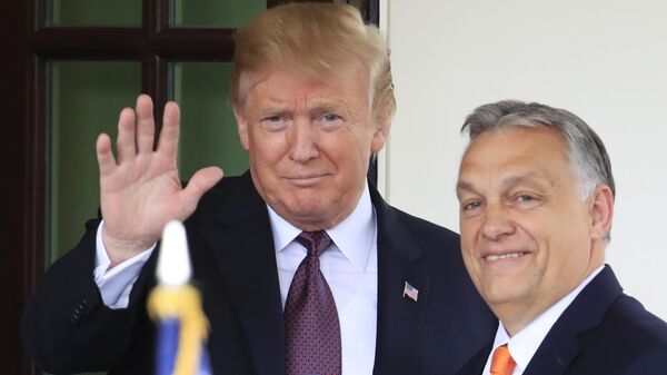 President Donald Trump welcomes Hungarian Prime Minister Viktor Orban to the White House in Washington, Monday, May 13, 2019 - Sputnik भारत