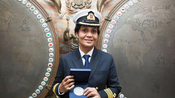Captain Radhika Menon, India's first female Merchant Navy captain.  - Sputnik India