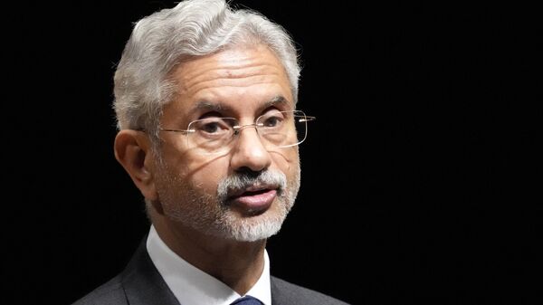Indian Foreign Minister Subramanyam Jaishankar delivers a speech at commemorative lecture of Nikkei Forum Friday, March 8, 2024, in Tokyo. - Sputnik भारत