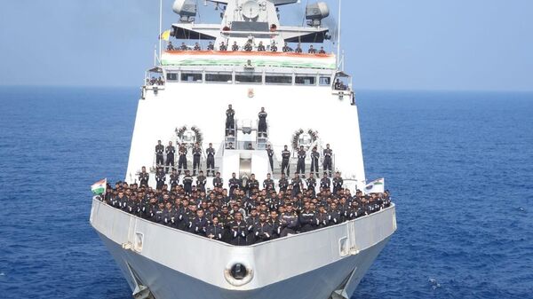 India's First Stealth Warship, INS Shivalik, Commemorates 14th Anniversary - Sputnik India