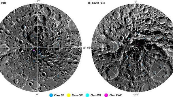 ISRO Scientists Find Evidence of Water Ice Reserves at Shallow Depth within Moon Craters - Sputnik India