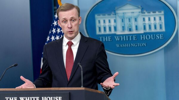 White House national security adviser Jake Sullivan speaks at a press briefing at the White House in Washington, Monday, March 18, 2024.  - Sputnik भारत