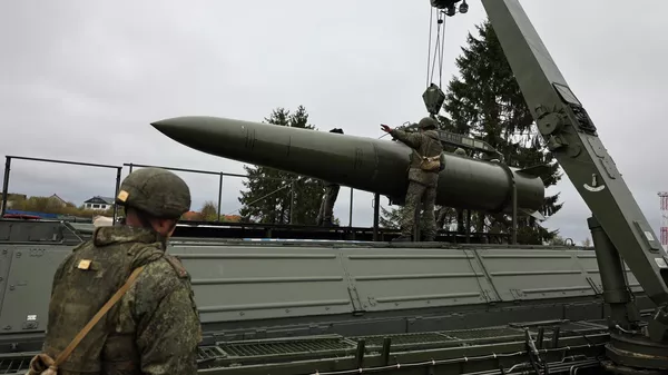 Drills involving electronic launches of Russia's Iskander-M missile system. - Sputnik भारत