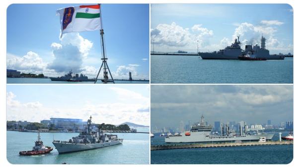 Indian Navy Ships Reach Singapore for Eastern Fleet Deployment in South China Sea - Sputnik India