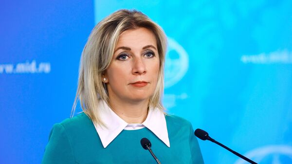 Russian Foreign Ministry’s spokeswoman Maria Zakharova attends her weekly briefing in Moscow, Russia - Sputnik भारत