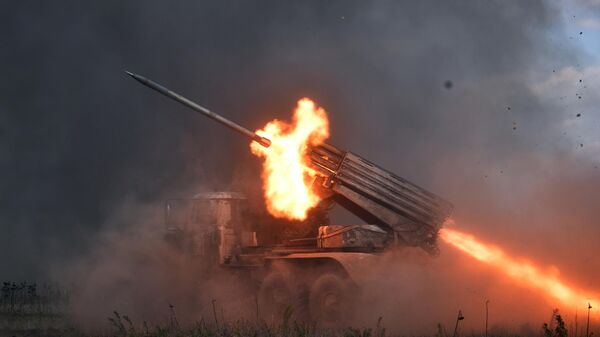 Combat work of Russia's Tornado-G MLRS crews in the LPR. - Sputnik भारत
