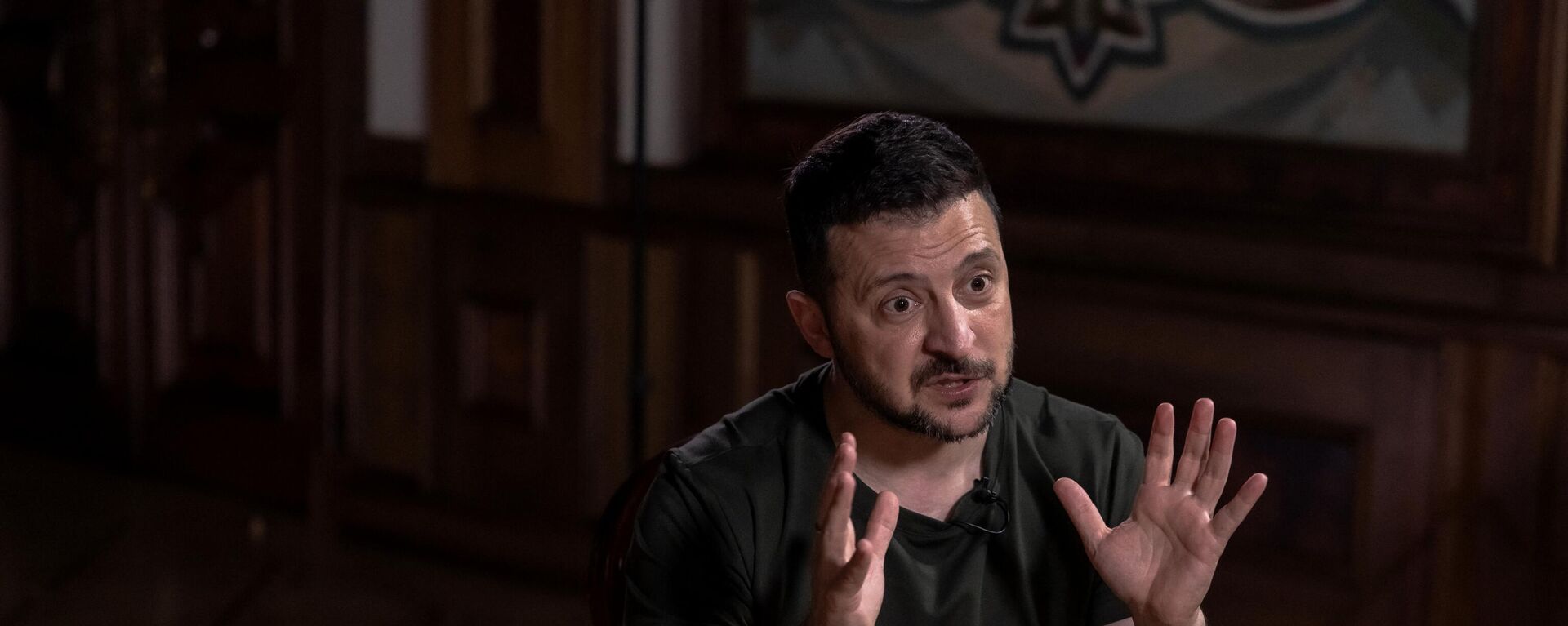Ukrainian President Volodymyr Zelensky speaks during an interview with AFP at the Presidential Office in Kiev, on May 17, 2024. - Sputnik भारत, 1920, 30.05.2024