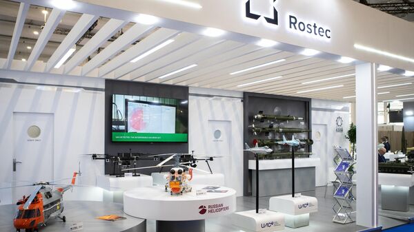 Rostec Corporation's stand at the World Defense Show - Sputnik भारत