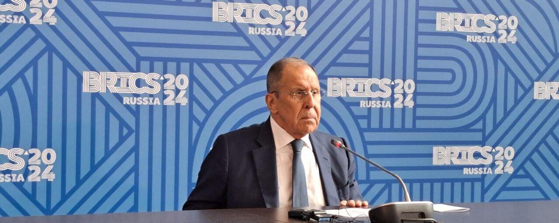 Russian Foreign Minister Sergey Lavrov at a press conference following the BRICS Foreign Ministers' meeting - Sputnik भारत, 1920, 11.06.2024