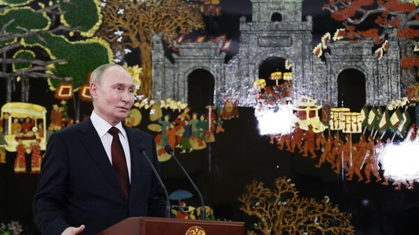 Vladimir Putin in Hanoi, Vietnam. June 20, 2024 - Sputnik भारत