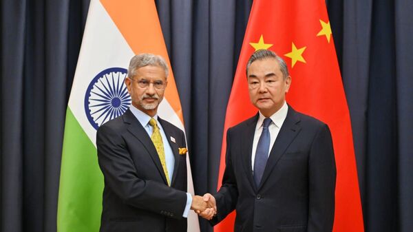 Indian Minister of External Affairs S. Jaishankar and Chinese Foreign Minister Wang Yi, photo: MEA Jaishankar - Sputnik India