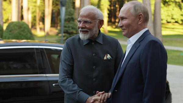 President Vladimir Putin meets with Indian Prime Minister Narendra Modi - Sputnik India