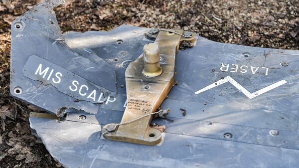 A fragment of the fallen Anglo-French Storm Shadow missile. The data obtained during the dismantling of the missile is transferred to various agencies, including for improving air defense. - Sputnik भारत