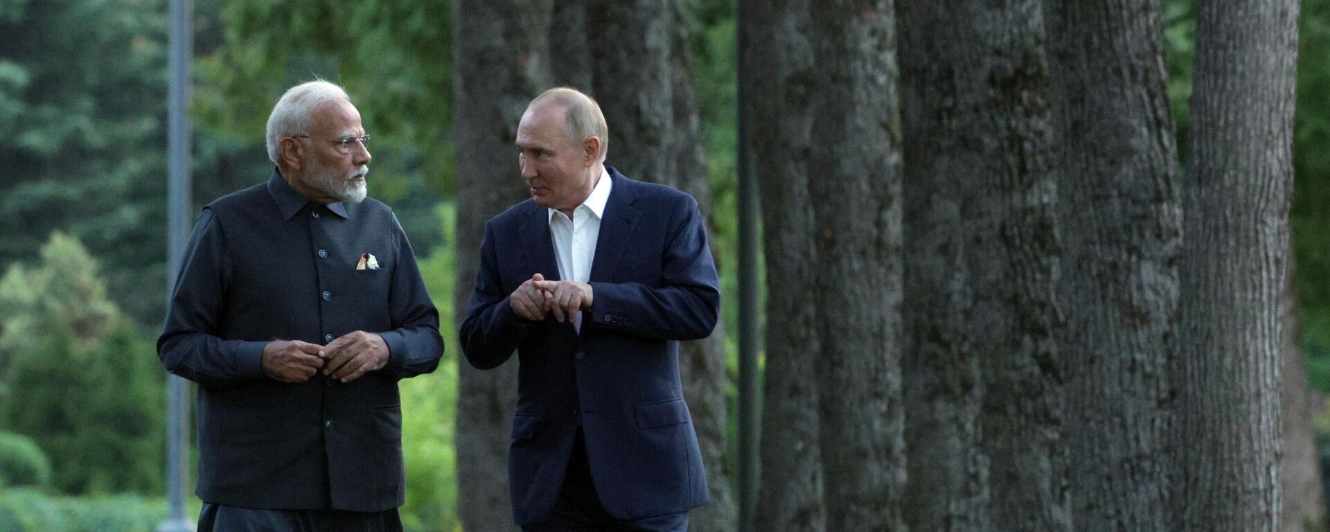 President Vladimir Putin meets with Indian Prime Minister Narendra Modi - Sputnik India, 1920, 16.10.2024