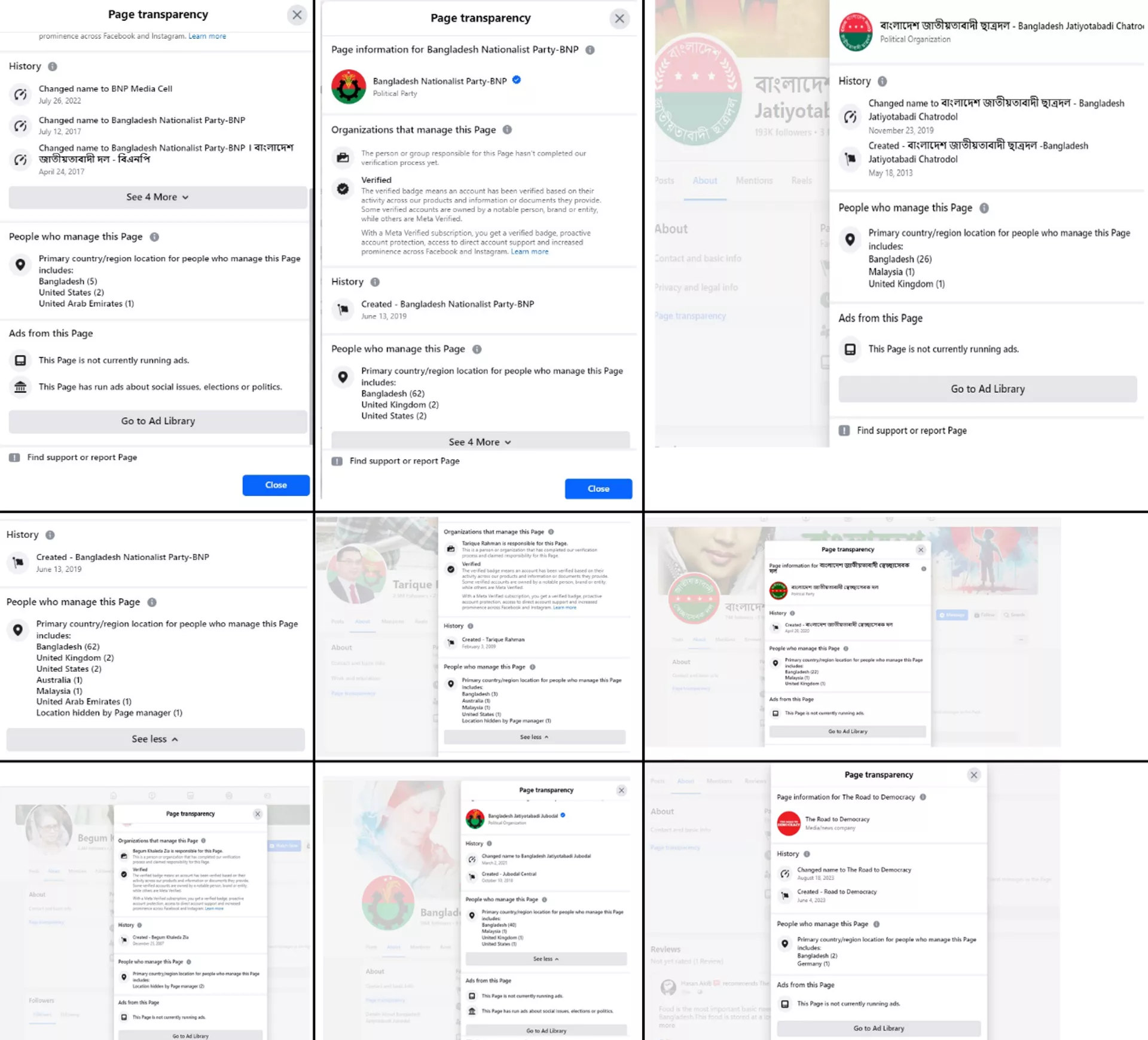 As noted, a BNP is the major manufacturer and amplifier of anti-Awami League and anti-Sheikh Hasina posts, and their pages are also run from outside of Bangladesh, this could mean that these posts are being manufactured from outside the country by foreign elements, giving them a direct control on manipulating the narratives around the ongoing turmoil. As noted, a BNP is the major manufacturer and amplifier of anti-Awami League and anti-Sheikh Hasina posts, and their pages are also run from outside of Bangladesh, this could mean that these posts are being manufactured from outside the country by foreign elements, giving them a direct control on manipulating the narratives around the ongoing turmoil.