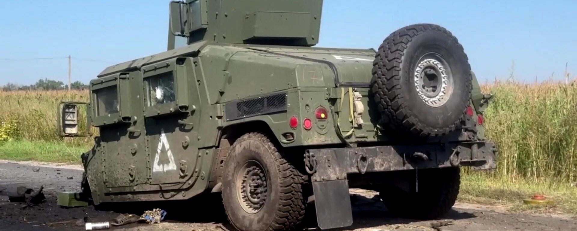 Ukrainian Humvee stopped by naval infantry from the Russian Black Sea Fleet in Kursk region. - Sputnik भारत, 1920, 20.08.2024