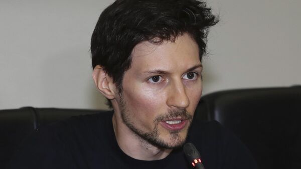 Telegram co-founder Pavel Durov speaks during a press conference following his meeting with Indonesian Communication and Information Minister Rudiantara in Jakarta, Indonesia Tuesday, Aug. 1, 2017.  - Sputnik India