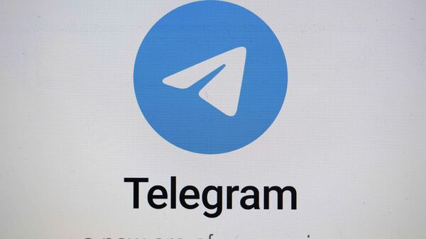 FILE - The logo for the Telegram messaging app is seen on a notebook screen in Munich, Germany, Oct. 17, 2022. (AP Photo/Matthias Schrader, File) - Sputnik India