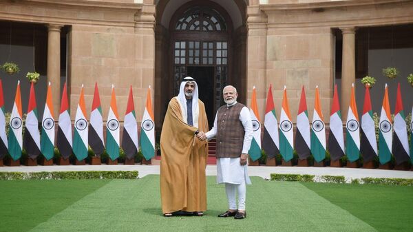 Abu Dhabi Crown Prince met PM Narendra Modi in Delhi - Sputnik भारत