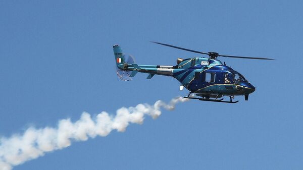 Glimpses of the air show during the first public day at 14th Aero India, in Bengaluru on February 16, 2023. - Sputnik भारत