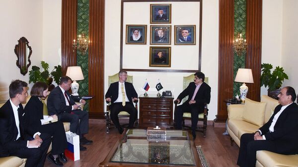 Sindh Chief Minister Syed Murad Ali Shah meets with Russia Ambassador Albert Khorev at CM House - Sputnik भारत