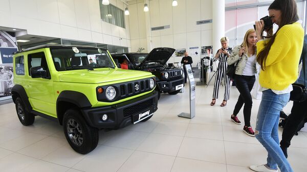 Suzuki Jimny cars at the SIM Suzuki dealership in Moscow. On August 1, sales of the new generation Jimny off-road vehicle began in Russia.

 - Sputnik India